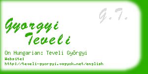 gyorgyi teveli business card